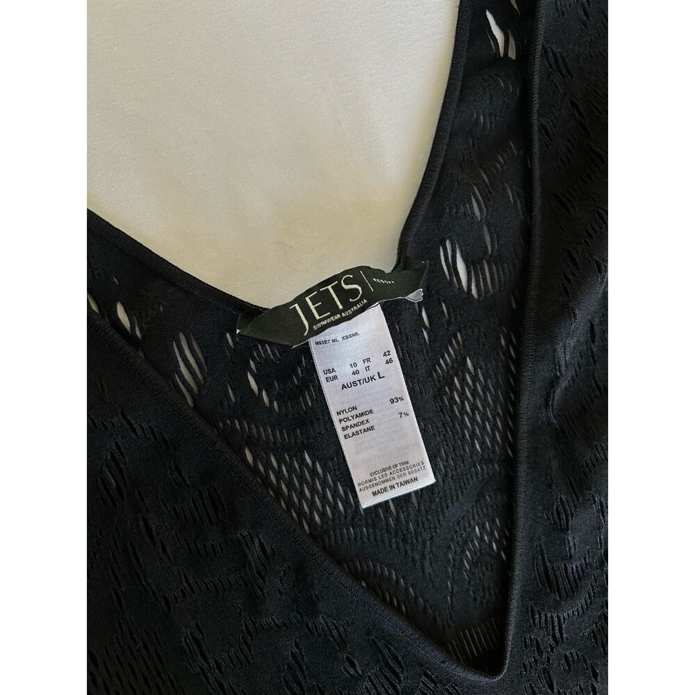 JETS Swimwear by Jessika Allen Intrigue Black Cover Up Dress Size 10 Medium - Picture 7 of 10